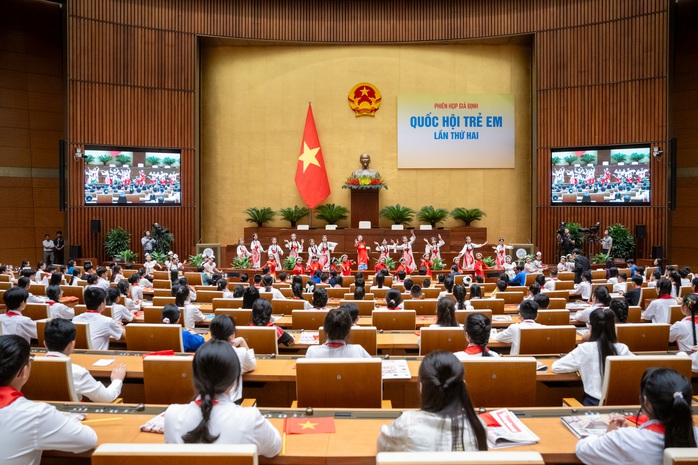 Phiên họp giả định "Quốc hội trẻ em" chất vấn về phòng, chống bạo lực học đường- Ảnh 2.