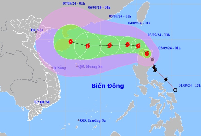 Bão Yagi khả năng giật cấp 16, di chuyển rất nhanh hướng vào Biển Đông- Ảnh 1. Bão Yagi khả năng giật cấp 16, di chuyển rất nhanh hướng vào Biển Đông- Ảnh 1.