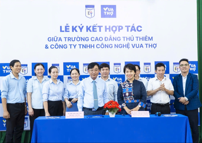 Cao Đẳng Thủ Thiêm và Vua Thợ hợp tác phát triển nguồn nhân lực trẻ- Ảnh 1. Cao Đẳng Thủ Thiêm và Vua Thợ hợp tác phát triển nguồn nhân lực trẻ- Ảnh 1.