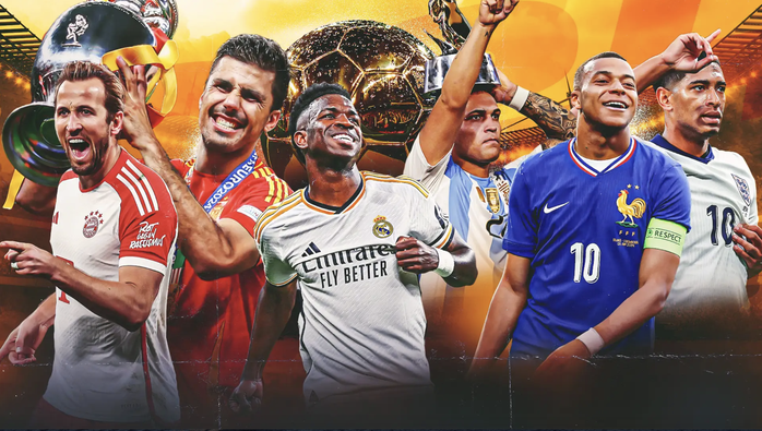 Công bố đề cử Quả bóng vàng 2024: Rodri và Vinicius Junior tỏa sáng- Ảnh 1. Công bố đề cử Quả bóng vàng 2024: Rodri và Vinicius Junior tỏa sáng- Ảnh 1.