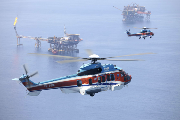 Đội trực thăng Super Puma của Tổng công ty Trực thăng Việt Nam đạt 75.000 giờ bay- Ảnh 1. Đội trực thăng Super Puma của Tổng công ty Trực thăng Việt Nam đạt 75.000 giờ bay- Ảnh 1.