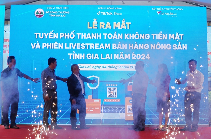 Gia Lai ra mắt tuyến phố không dùng tiền mặt- Ảnh 1. Gia Lai ra mắt tuyến phố không dùng tiền mặt- Ảnh 1.