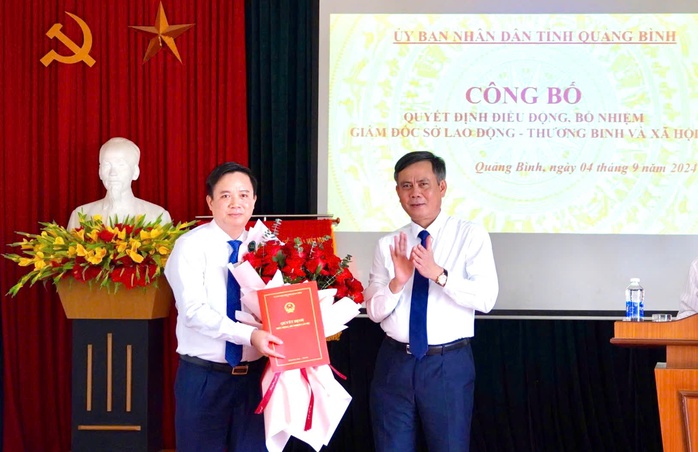 Ông Phạm Tiến Nam được điều động làm Giám đốc Sở LĐ-TB-XH tỉnh Quảng Bình- Ảnh 1. Ông Phạm Tiến Nam được điều động làm Giám đốc Sở LĐ-TB-XH tỉnh Quảng Bình- Ảnh 1.