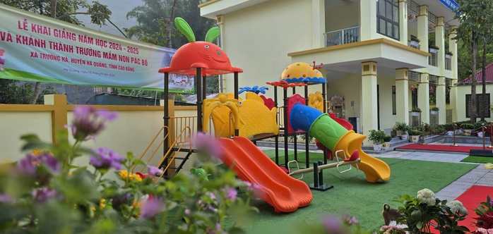 Khánh thành trường Mầm non Pác Bó do Tổng Bí thư, Chủ tịch nước Tô Lâm tặng- Ảnh 6. Khánh thành trường Mầm non Pác Bó do Tổng Bí thư, Chủ tịch nước Tô Lâm tặng- Ảnh 6.