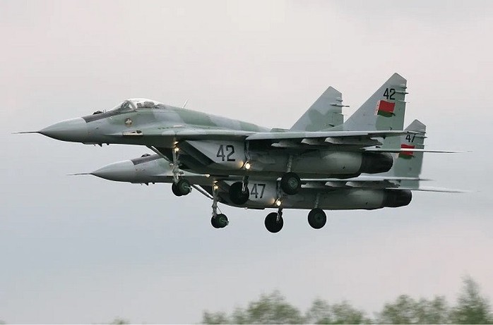 Tiêm kích MiG-29 của Không quân Belarus. Ảnh: Wikipedia Tiêm kích MiG-29 của Không quân Belarus. Ảnh: Wikipedia