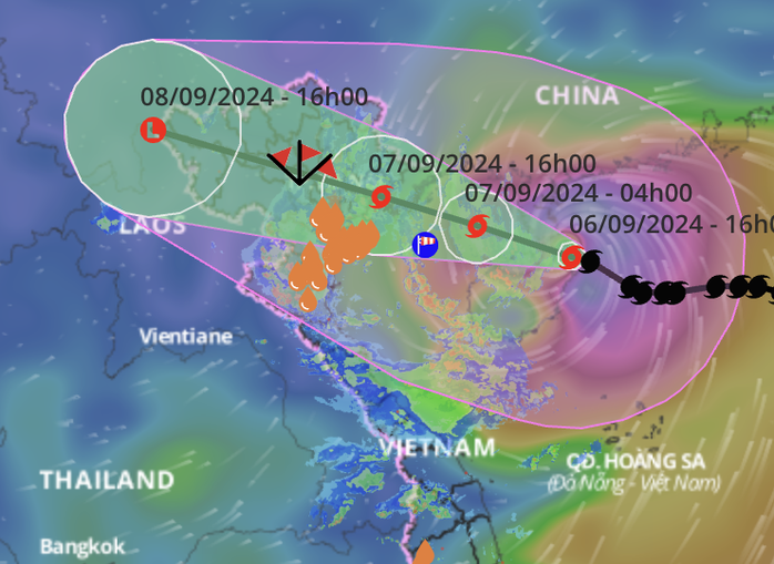 Bão số 3 vượt qua đảo Hải Nam, chỉ còn cách Quảng Ninh hơn 300 km- Ảnh 1. Bão số 3 vượt qua đảo Hải Nam, chỉ còn cách Quảng Ninh hơn 300 km- Ảnh 1.