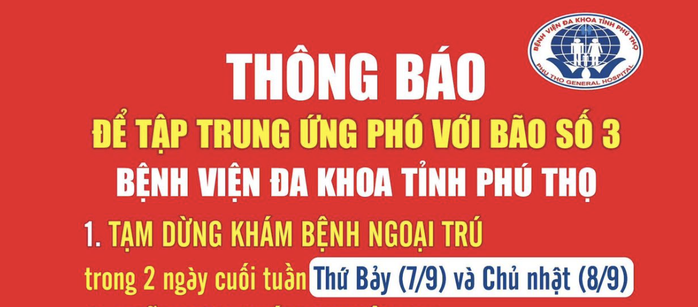 Bão Yagi phức tạp, nhiều bệnh viện tạm dừng nhận người tới khám- Ảnh 2. Bão Yagi phức tạp, nhiều bệnh viện tạm dừng nhận người tới khám- Ảnh 2.