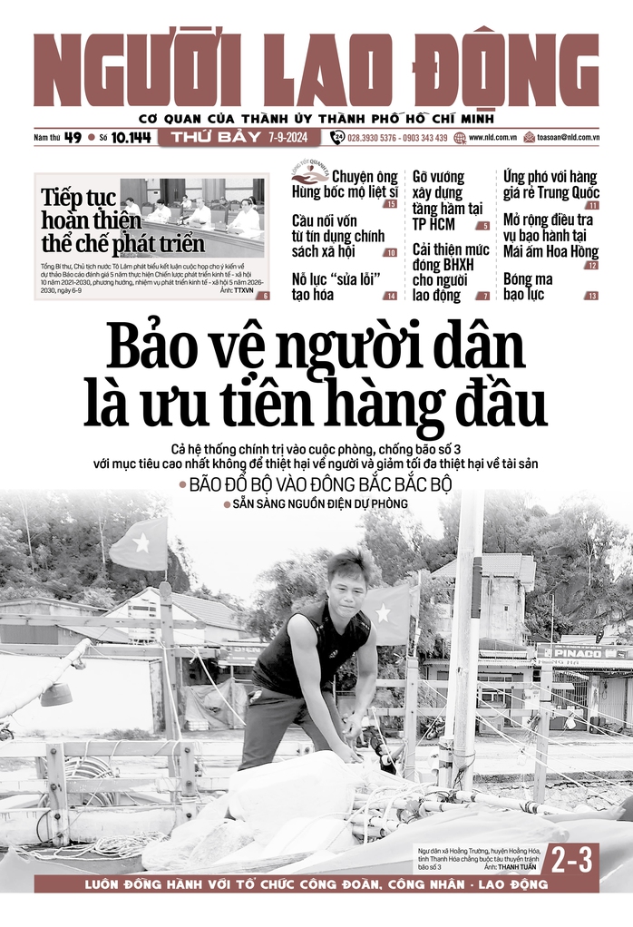 Báo in Người Lao Động ngày 7-9: Mở rộng điều tra vụ bạo hành tại Mái ấm Hoa Hồng- Ảnh 1. Báo in Người Lao Động ngày 7-9: Mở rộng điều tra vụ bạo hành tại Mái ấm Hoa Hồng- Ảnh 1.