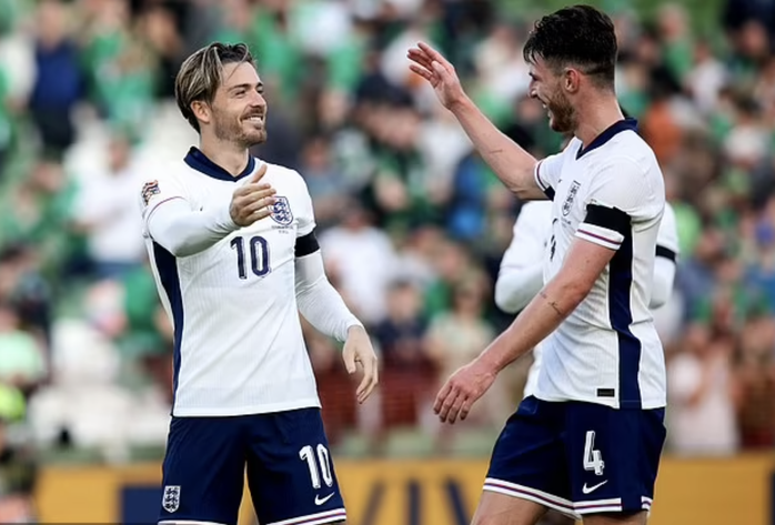 Rice và Grealish bùng nổ trước Ireland, tuyển Anh mơ vé thăng hạng Nations League- Ảnh 6. Rice và Grealish bùng nổ trước Ireland, tuyển Anh mơ vé thăng hạng Nations League- Ảnh 6.