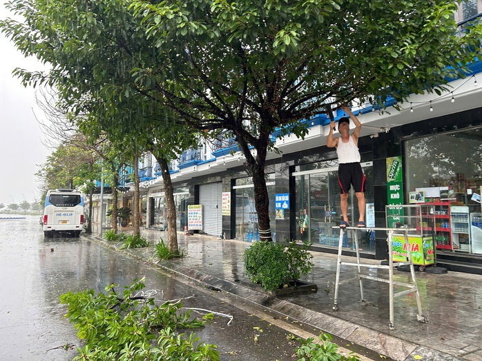 Quảng Ninh mưa lớn, gió giật mạnh, hàng quán đóng cửa ứng phó bão Yagi- Ảnh 5. Quảng Ninh mưa lớn, gió giật mạnh, hàng quán đóng cửa ứng phó bão Yagi- Ảnh 5.