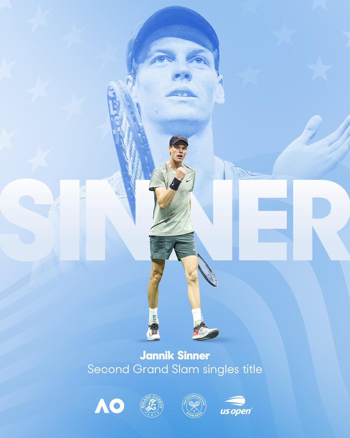 Jannik Sinner vô địch Giải Mỹ mở rộng: Đường dài mới biết ngựa hay!- Ảnh 1. Jannik Sinner vô địch Giải Mỹ mở rộng: Đường dài mới biết ngựa hay!- Ảnh 1.