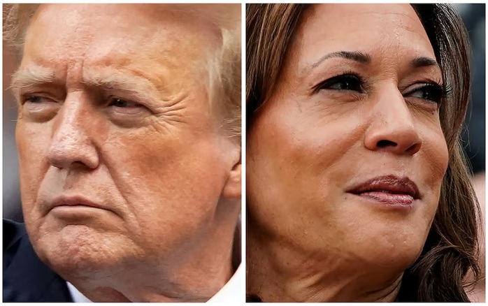 Ông Trump và bà Harris so kè gắt gao, chờ bước ngoặt tranh luận- Ảnh 1. Ông Trump và bà Harris so kè gắt gao, chờ bước ngoặt tranh luận- Ảnh 1.