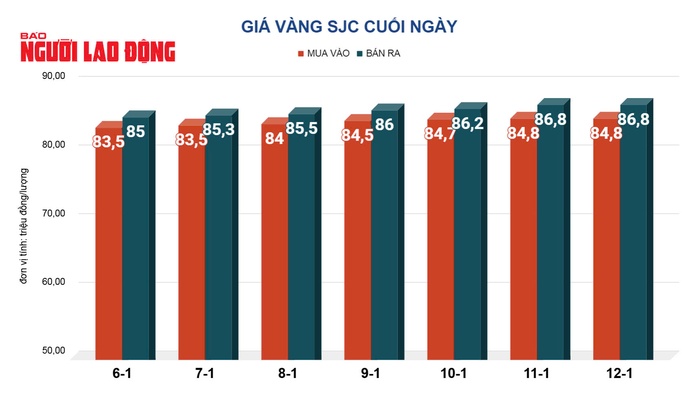 Giá vàng hôm nay 13-1: Đồng loạt giảm cả vàng miếng SJC, vàng nhẫn- Ảnh 3. Giá vàng hôm nay 13-1: Đồng loạt giảm cả vàng miếng SJC, vàng nhẫn- Ảnh 3.