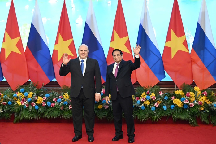 Thủ tướng Phạm Minh Chính chủ trì lễ đón Thủ tướng Nga- Ảnh 13. Thủ tướng Phạm Minh Chính chủ trì lễ đón Thủ tướng Nga- Ảnh 13.