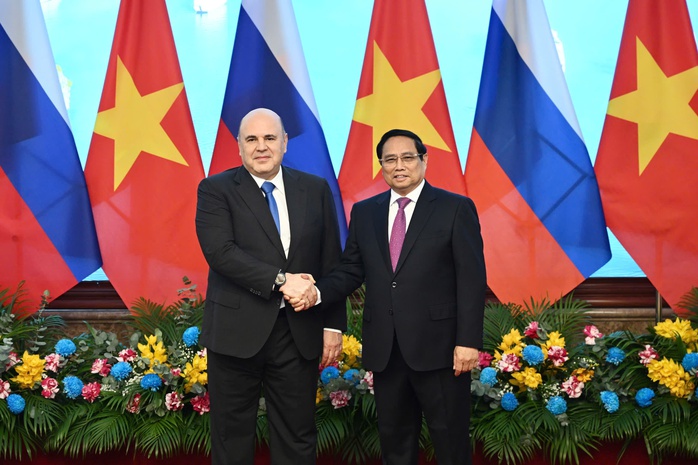 Thủ tướng Phạm Minh Chính chủ trì lễ đón Thủ tướng Nga- Ảnh 12. Thủ tướng Phạm Minh Chính chủ trì lễ đón Thủ tướng Nga- Ảnh 12.