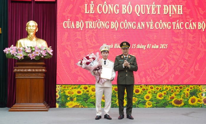 Bộ Công an bổ nhiệm Phó giám đốc Công an tỉnh Thanh Hóa- Ảnh 1. Bộ Công an bổ nhiệm Phó giám đốc Công an tỉnh Thanh Hóa- Ảnh 1.