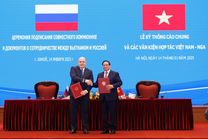 Nhiều nội dung quan trọng trong Thông cáo về chuyến thăm của Thủ tướng Nga Mishustin- Ảnh 1. Nhiều nội dung quan trọng trong Thông cáo về chuyến thăm của Thủ tướng Nga Mishustin- Ảnh 1.