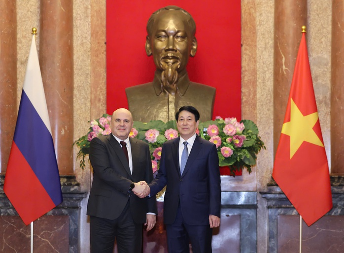 Thủ tướng Nga trao Huân chương Hữu nghị tặng Chủ tịch nước Lương Cường- Ảnh 5. Thủ tướng Nga trao Huân chương Hữu nghị tặng Chủ tịch nước Lương Cường- Ảnh 5.