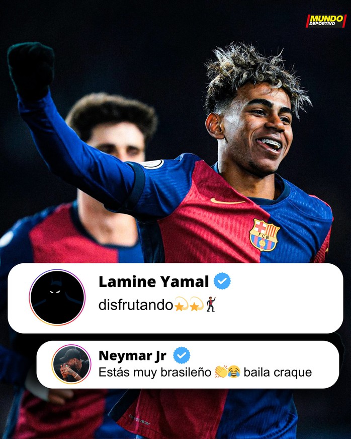 Neymar gửi thông điệp khen ngợi Yamal- Ảnh 1. Neymar gửi thông điệp khen ngợi Yamal- Ảnh 1.