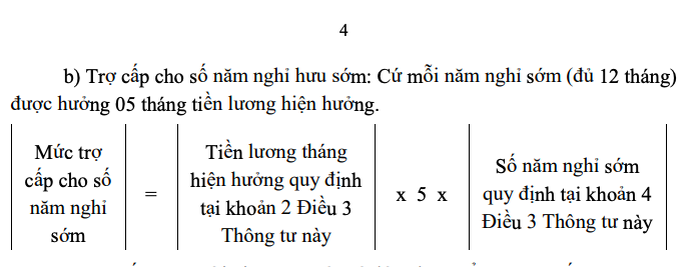 Cách tính hưởng trợ cấp đối với người nghỉ hưu trước tuổi khi tinh gọn bộ máy- Ảnh 3. Cách tính hưởng trợ cấp đối với người nghỉ hưu trước tuổi khi tinh gọn bộ máy- Ảnh 3.