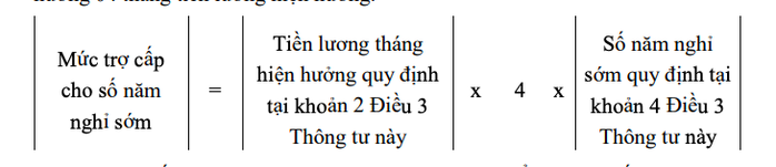 Cách tính hưởng trợ cấp đối với người nghỉ hưu trước tuổi khi tinh gọn bộ máy- Ảnh 6. Cách tính hưởng trợ cấp đối với người nghỉ hưu trước tuổi khi tinh gọn bộ máy- Ảnh 6.