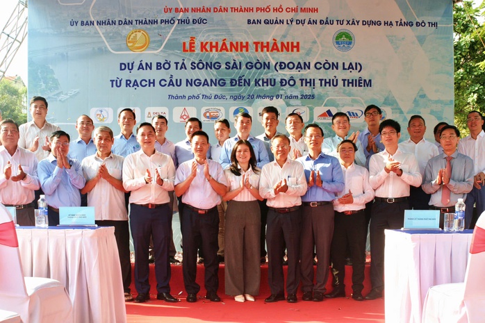 Khánh thành dự án Bờ tả sông Sài Gòn: Công trình chống ngập gần 993 tỉ đồng- Ảnh 6. Khánh thành dự án Bờ tả sông Sài Gòn: Công trình chống ngập gần 993 tỉ đồng- Ảnh 6.