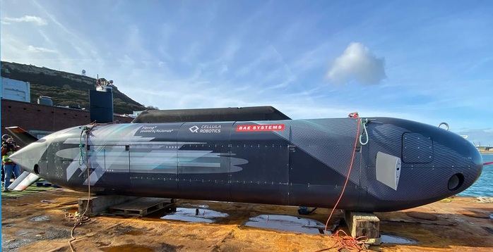 Drone dưới nước Herne của BAE Systems. Ảnh: BAE Systems Drone dưới nước Herne của BAE Systems. Ảnh: BAE Systems