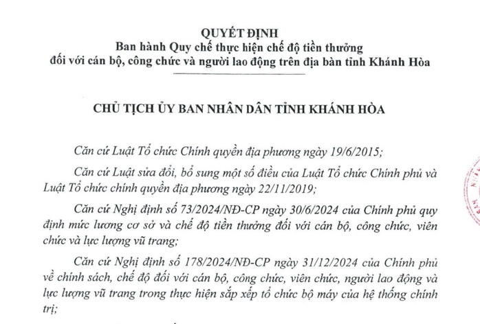 Khánh Hòa: Chi 119 tỉ đồng thưởng Tết theo Nghị định 73- Ảnh 3. Khánh Hòa: Chi 119 tỉ đồng thưởng Tết theo Nghị định 73- Ảnh 3.