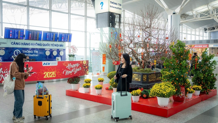 Nụ cười đoàn viên tại sân bay trong ngày cao điểm Tết- Ảnh 17. Nụ cười đoàn viên tại sân bay trong ngày cao điểm Tết- Ảnh 17.