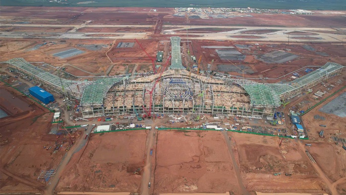 Trên "đại công trường" sân bay Long Thành ngày cuối năm- Ảnh 1. Trên "đại công trường" sân bay Long Thành ngày cuối năm- Ảnh 1.
