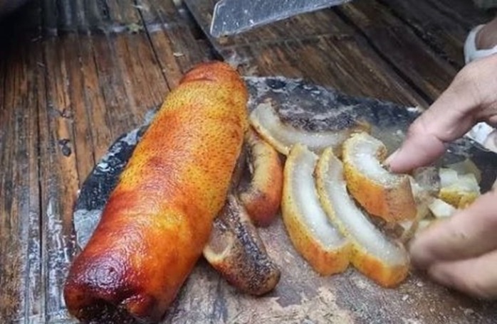 Độc lạ món canh môn da trâu của người Thái xứ Thanh- Ảnh 2. Độc lạ món canh môn da trâu của người Thái xứ Thanh- Ảnh 2.