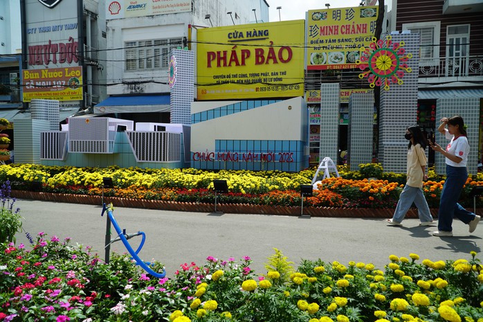 VIDEO: Độc đáo đường hoa nghệ thuật ở Cần Thơ- Ảnh 6. VIDEO: Độc đáo đường hoa nghệ thuật ở Cần Thơ- Ảnh 6.