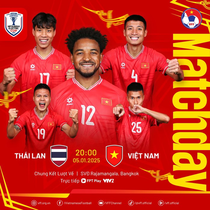 Thắng Thái Lan 3-2, Việt Nam vô địch ASEAN Cup 2024- Ảnh 1. Thắng Thái Lan 3-2, Việt Nam vô địch ASEAN Cup 2024- Ảnh 1.