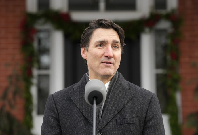 Thủ tướng Canada Justin Trudeau phát biểu hôm 6-1. Ảnh: The Canada Press Thủ tướng Canada Justin Trudeau phát biểu hôm 6-1. Ảnh: The Canada Press