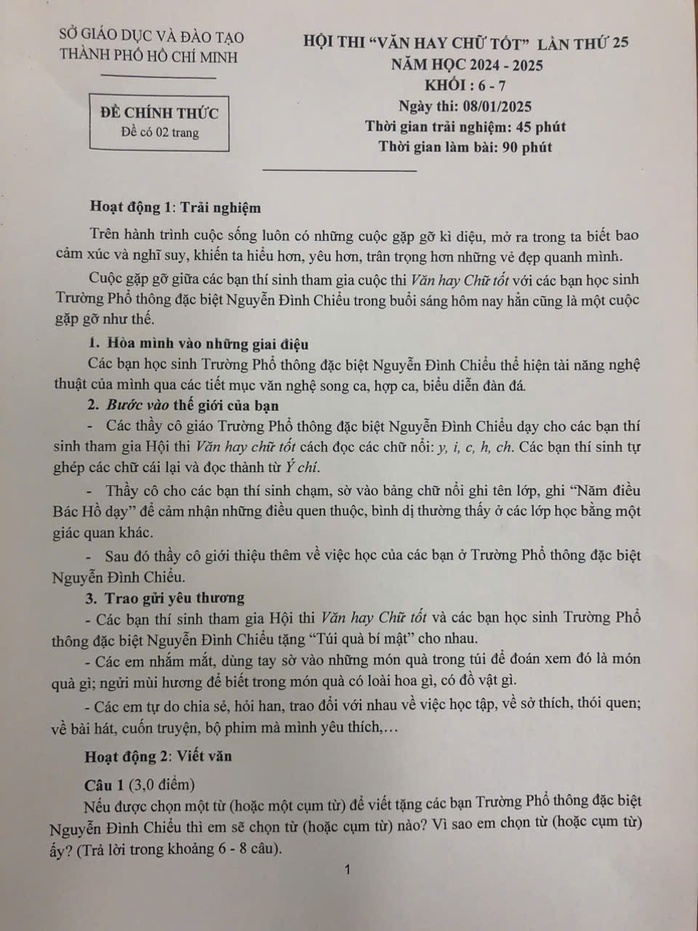 Xúc động đề thi "Văn hay chữ tốt": "Tôi muốn nắm tay bạn"- Ảnh 3. Xúc động đề thi "Văn hay chữ tốt": "Tôi muốn nắm tay bạn"- Ảnh 3.