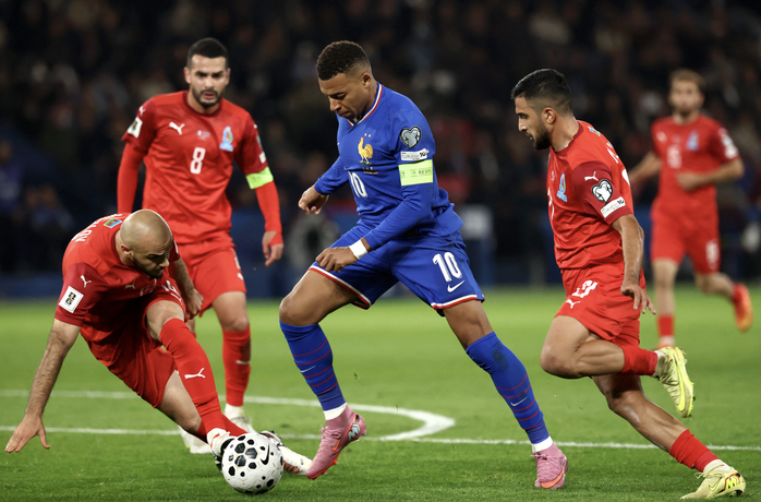 Mbappé ghi bàn trận thứ 10 liên tiếp, Pháp thắng nhẹ nhàng Azerbaijan - Ảnh 1.