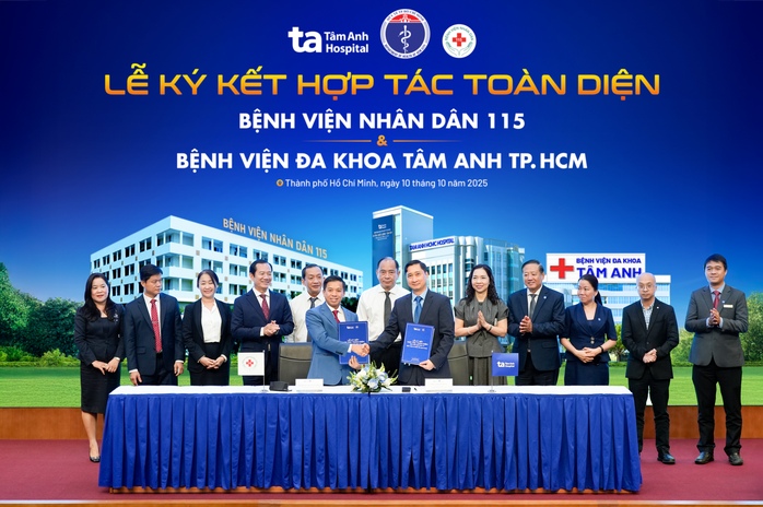 BV Tâm Anh và BV Nhân dân 115 ký hợp tác toàn diện, tiên phong hợp tác y tế công - tư - Ảnh 1. BV Tâm Anh và BV Nhân dân 115 ký hợp tác toàn diện, tiên phong hợp tác y tế công - tư - Ảnh 1.