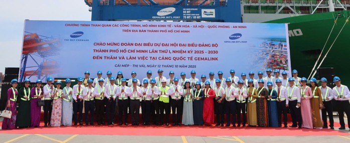 Đoàn Đại biểu dự Đại hội Đảng bộ TP HCM làm việc tại Cảng Gemalink và KCN chuyên sâu Phú Mỹ 3 - Ảnh 3.