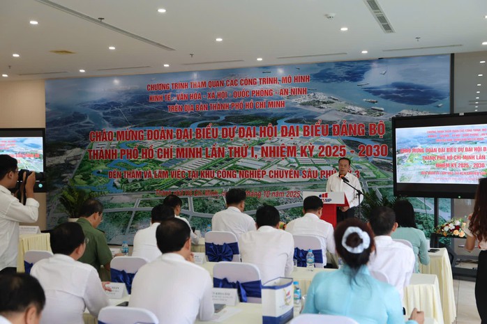 Đoàn Đại biểu dự Đại hội Đảng bộ TP HCM làm việc tại Cảng Gemalink và KCN chuyên sâu Phú Mỹ 3 - Ảnh 6.