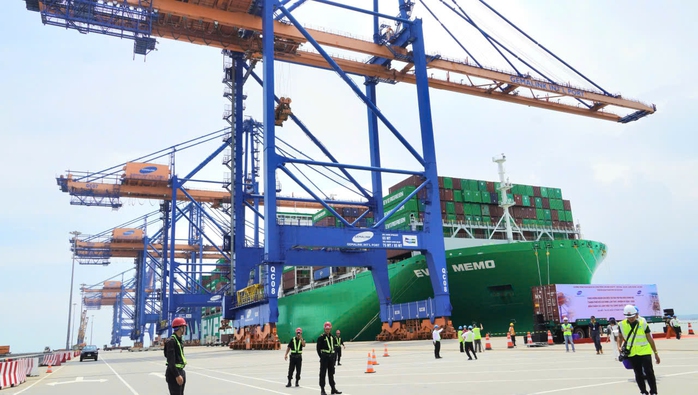 Nâng tầm năng lực tiếp nhận tàu siêu trọng tải tại cảng Cái Mép - Thị Vải - Ảnh 1. Nâng tầm năng lực tiếp nhận tàu siêu trọng tải tại cảng Cái Mép - Thị Vải - Ảnh 1.