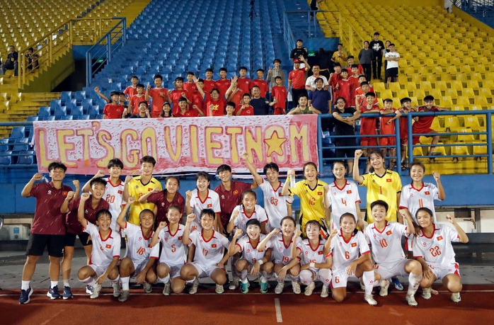 U17 nữ Việt Nam khởi đầu ấn tượng, thắng đậm Guam 5-0 tại vòng loại châu Á - Ảnh 2.