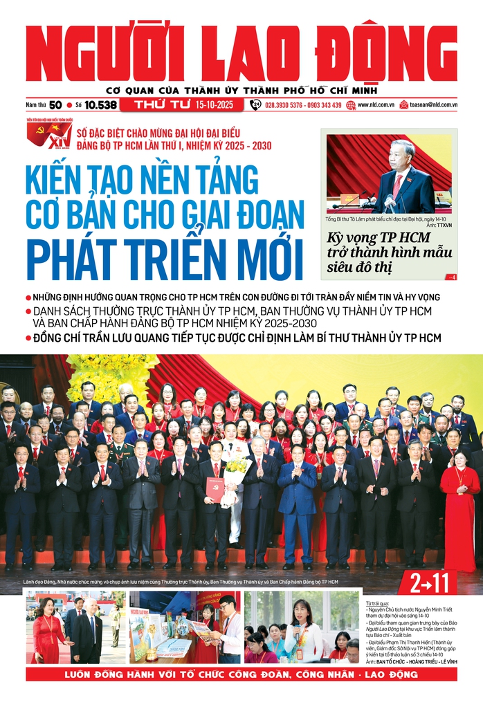 Báo in số ra 15-10: Kỳ vọng TP HCM trở thành hình mẫu siêu đô thị - Ảnh 1.