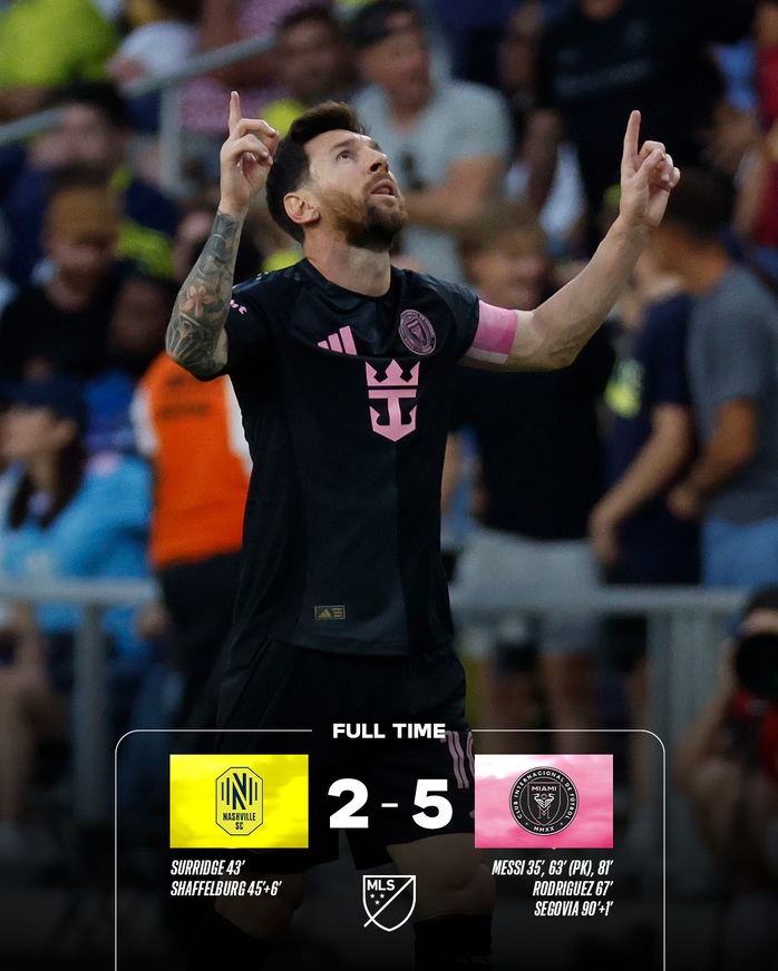 Messi lập hat-trick, tạo nhiều cột mốc hạ màn MLS 2025 tưng bừng - Ảnh 1.