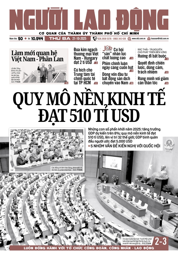 Báo in ngày 21- 10: Quyết định chiến lược, dũng cảm, trách nhiệm - Ảnh 1.