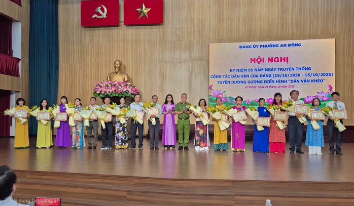 Phường An Đông tuyên dương 95 gương điển hình "Dân vận khéo" - Ảnh 4.