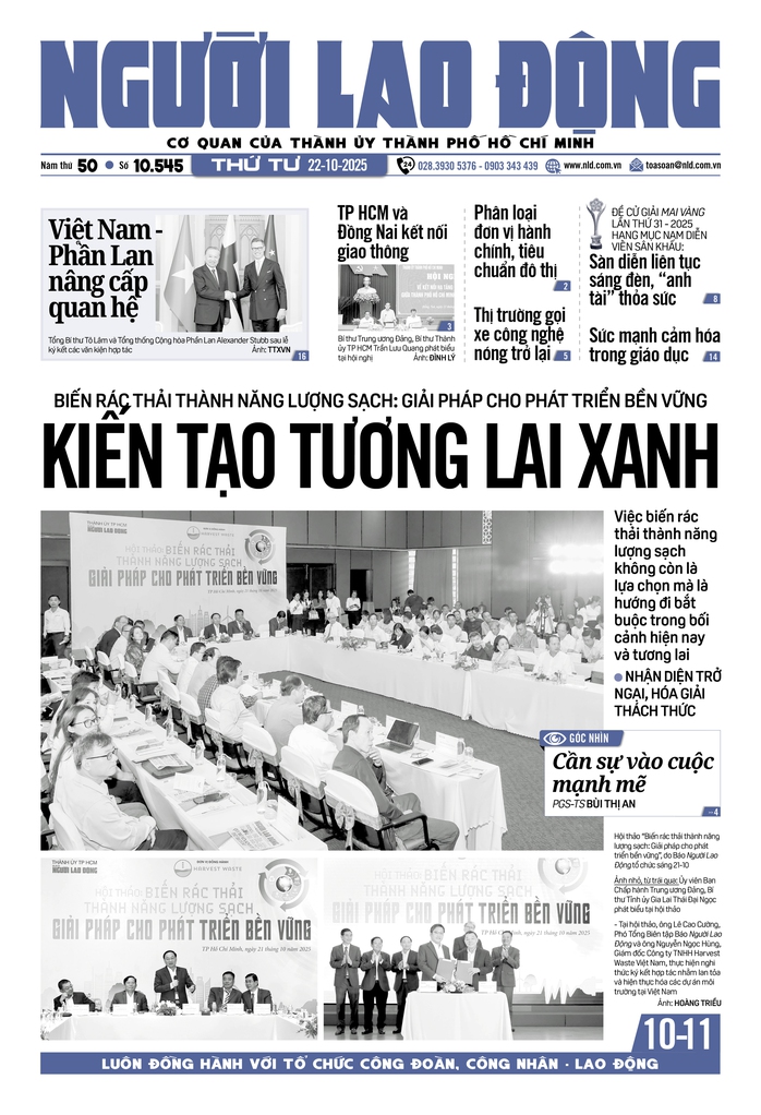 Báo in ngày 22- 10: TP HCM và Đồng Nai kết nối giao thông - Ảnh 1.