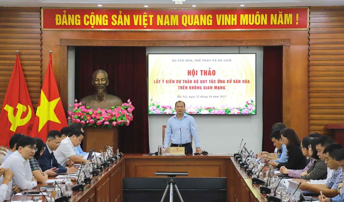 Bộ VH-TT-VH bàn về ứng xử văn hoá trên không gian mạng - Ảnh 1.