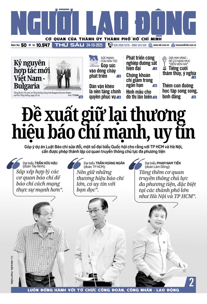 Báo in ngày 24-10: Đề xuất giữ lại thương hiệu báo chí mạnh, uy tín - Ảnh 1.