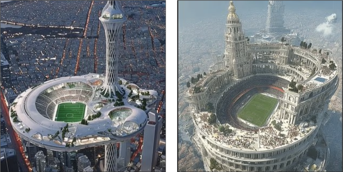Sản phẩm AI "sân vận động World Cup trên không" gây ngỡ ngàng cả thế giới - Ảnh 4.