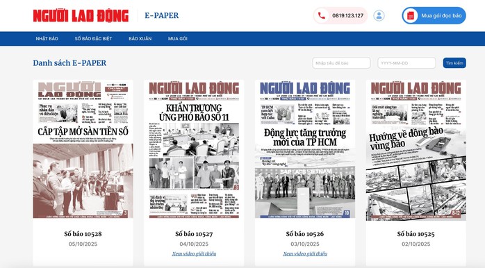 E-Paper Báo Người Lao Động: Thêm tiện ích, nhiều ưu đãi - Ảnh 1.